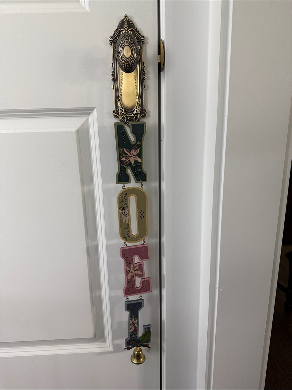 Vintage wooden NOEL Christmas wall hanging